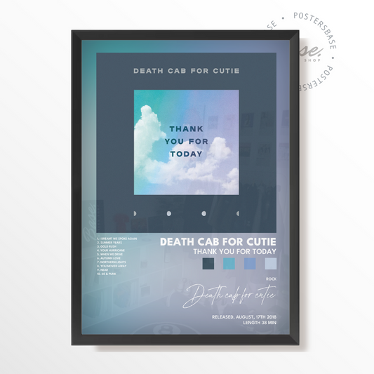 death cab for cutie Thank You for Today poster