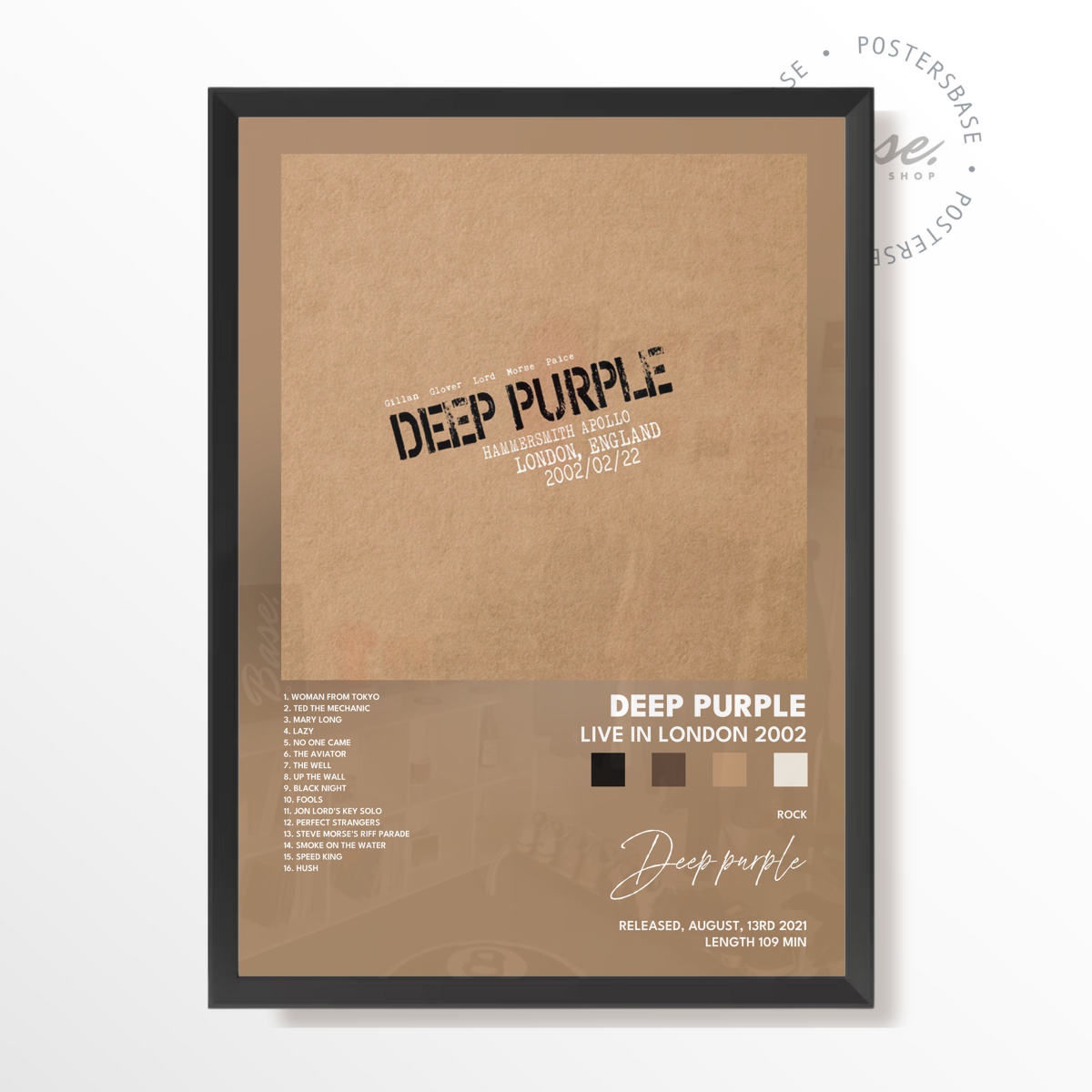 deep purple Live in London 2002 poster