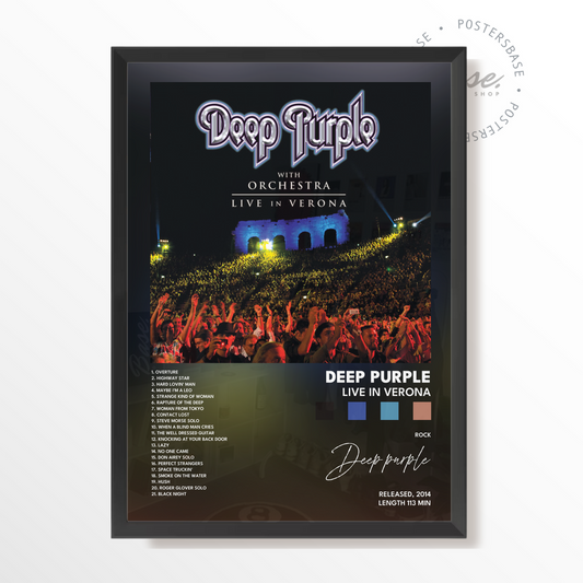 deep purple Live in Verona poster