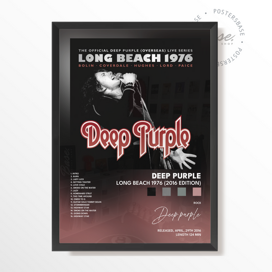 deep purple Long Beach 1976 2016 Edition poster