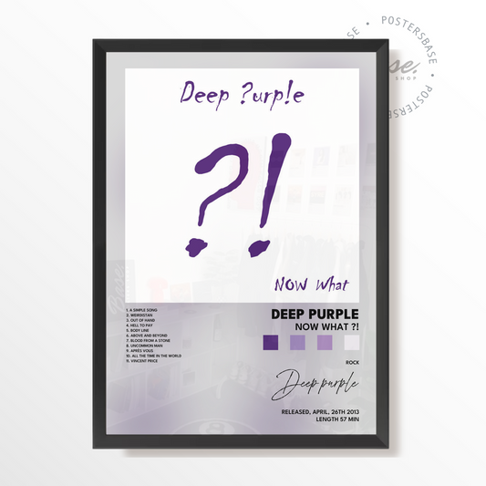 deep purple Now What poster