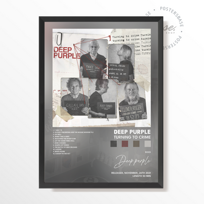 deep purple Turning to Crime poster