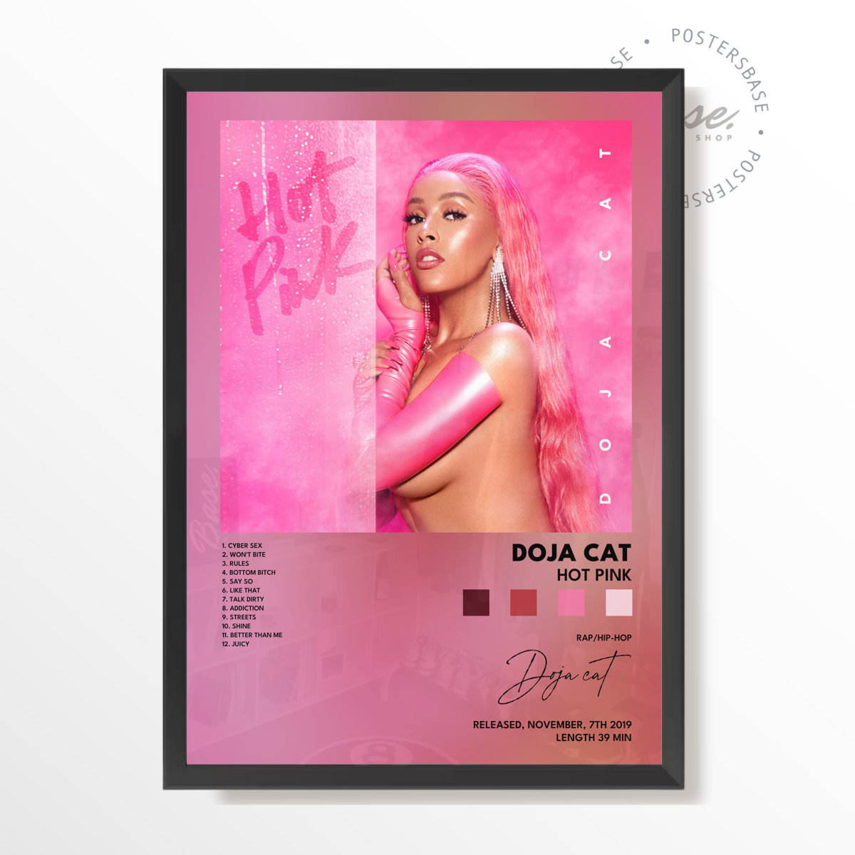 doja cat Hot Pink poster