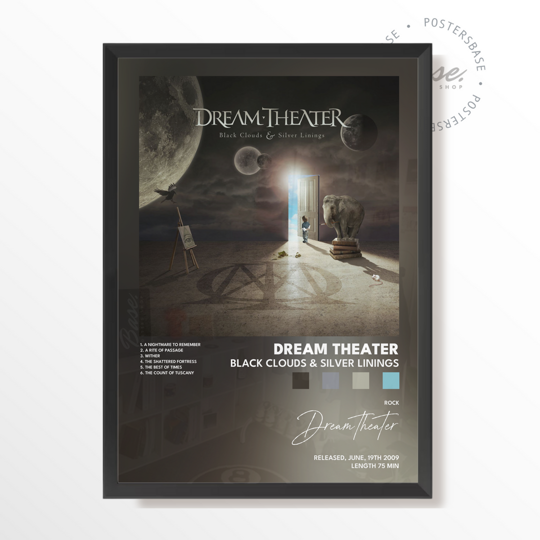 dream theater Black Clouds Silver Linings poster Poster – from