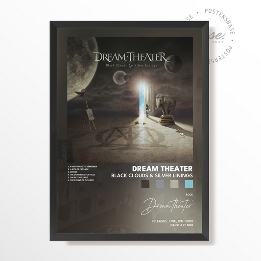 dream theater Black Clouds  Silver Linings poster