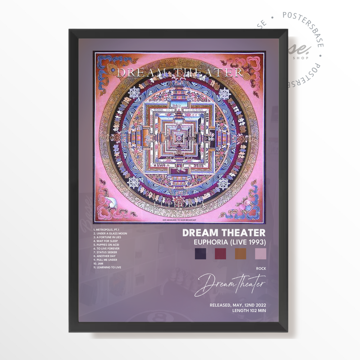 dream theater Euphoria Live 1993 poster