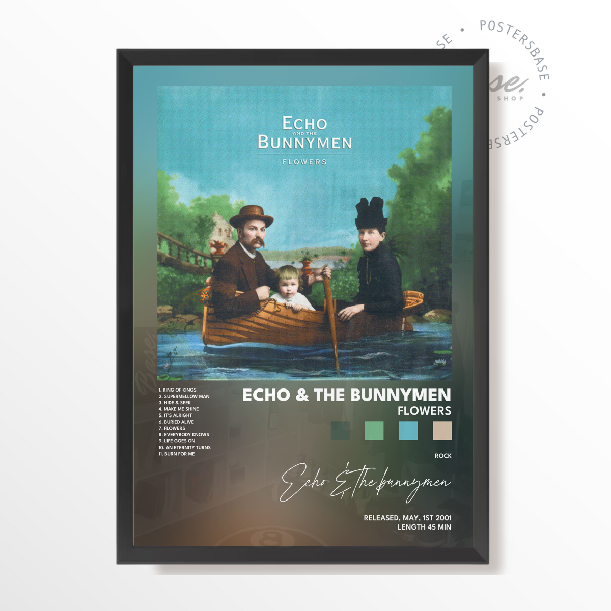 echo  the bunnymen Flowers poster