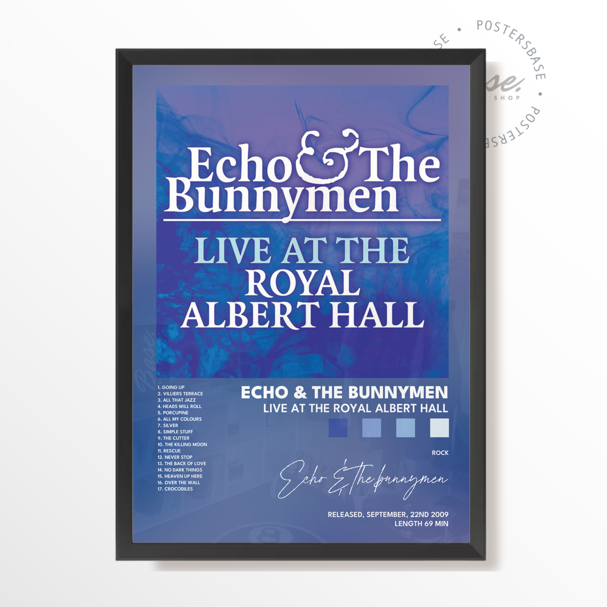 echo  the bunnymen Live at the Royal Albert Hall poster