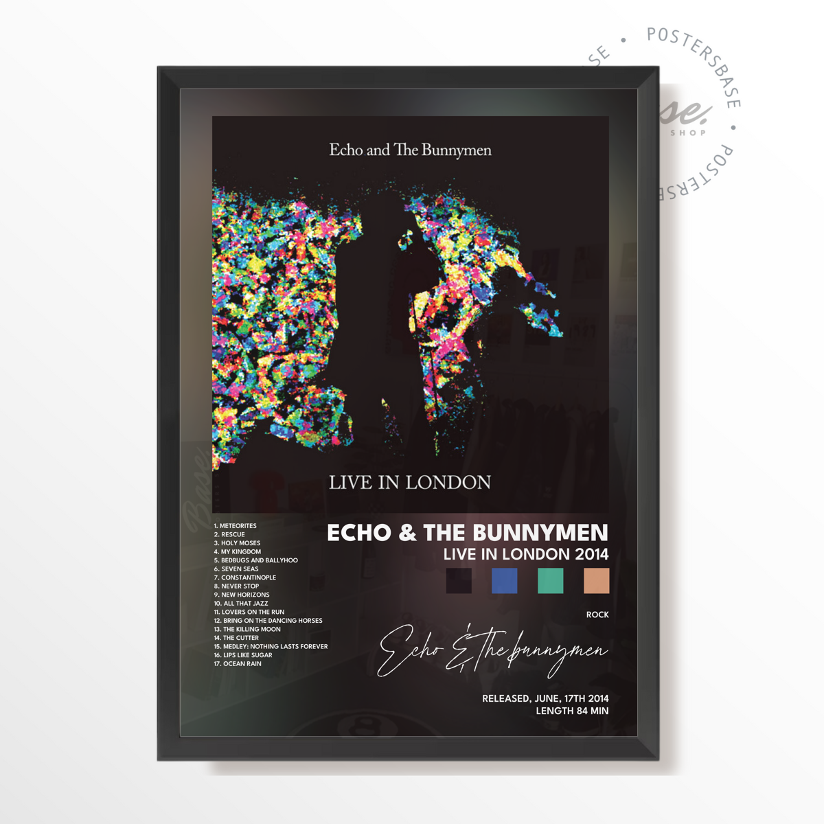 echo  the bunnymen Live in London 2014 poster