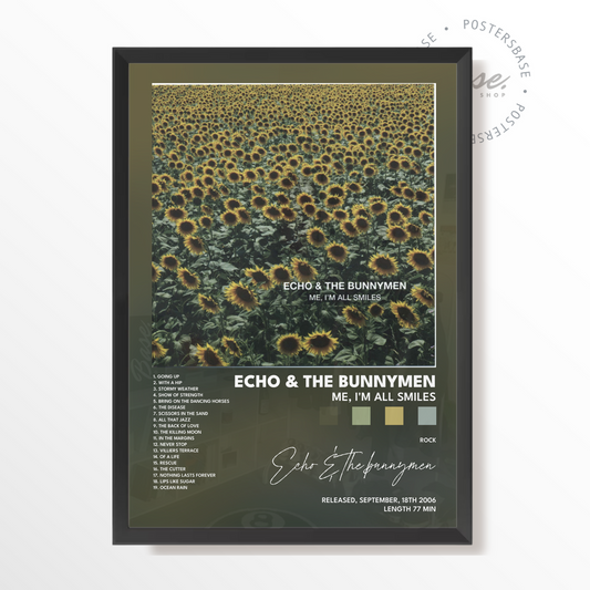 echo  the bunnymen Me Im All Smiles poster