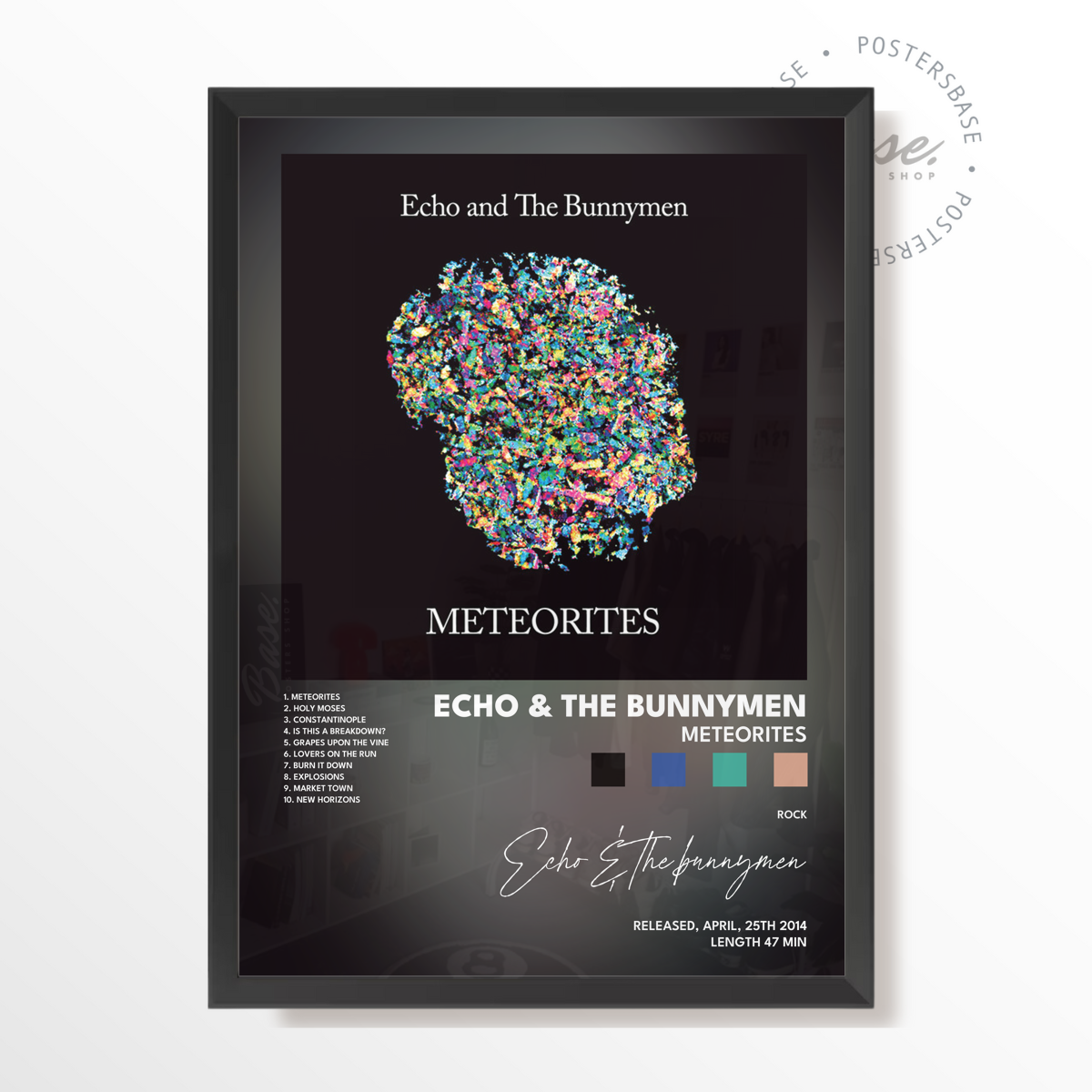 echo  the bunnymen Meteorites poster