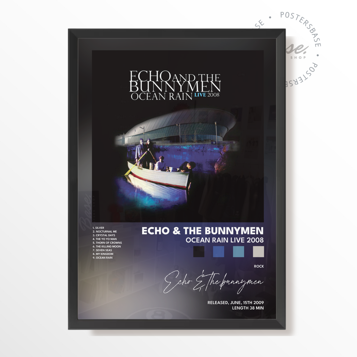 echo  the bunnymen Ocean Rain Live 2008 poster