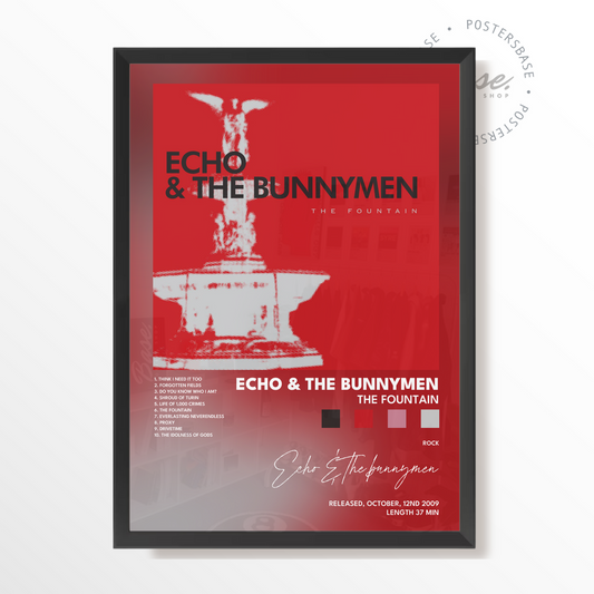 echo  the bunnymen The Fountain poster