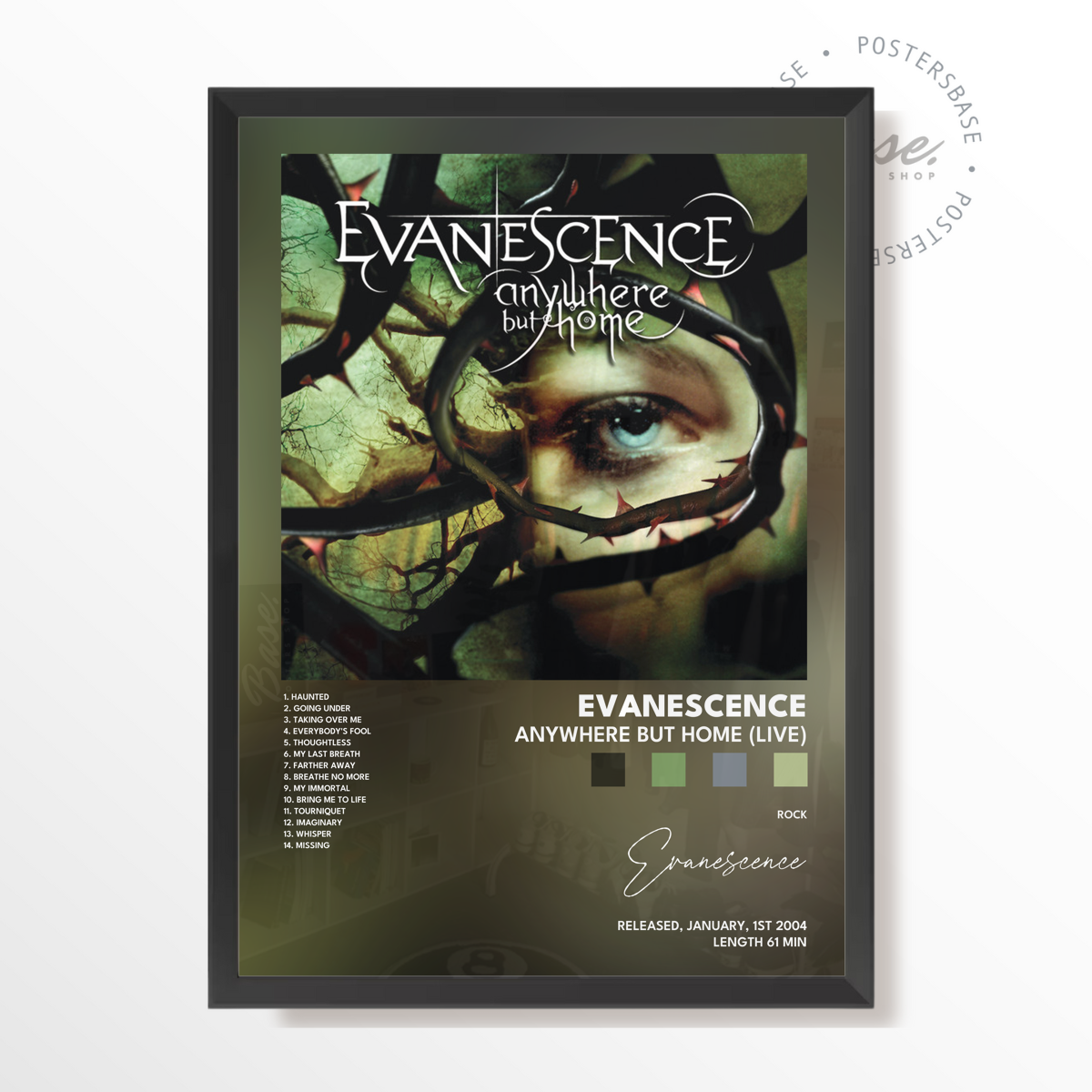 evanescence Anywhere But Home Live poster