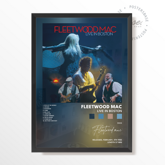 fleetwood mac Live in Boston poster