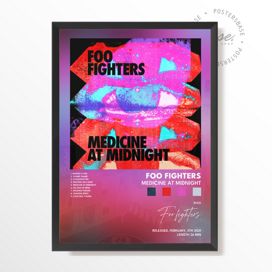 foo fighters Medicine At Midnight poster