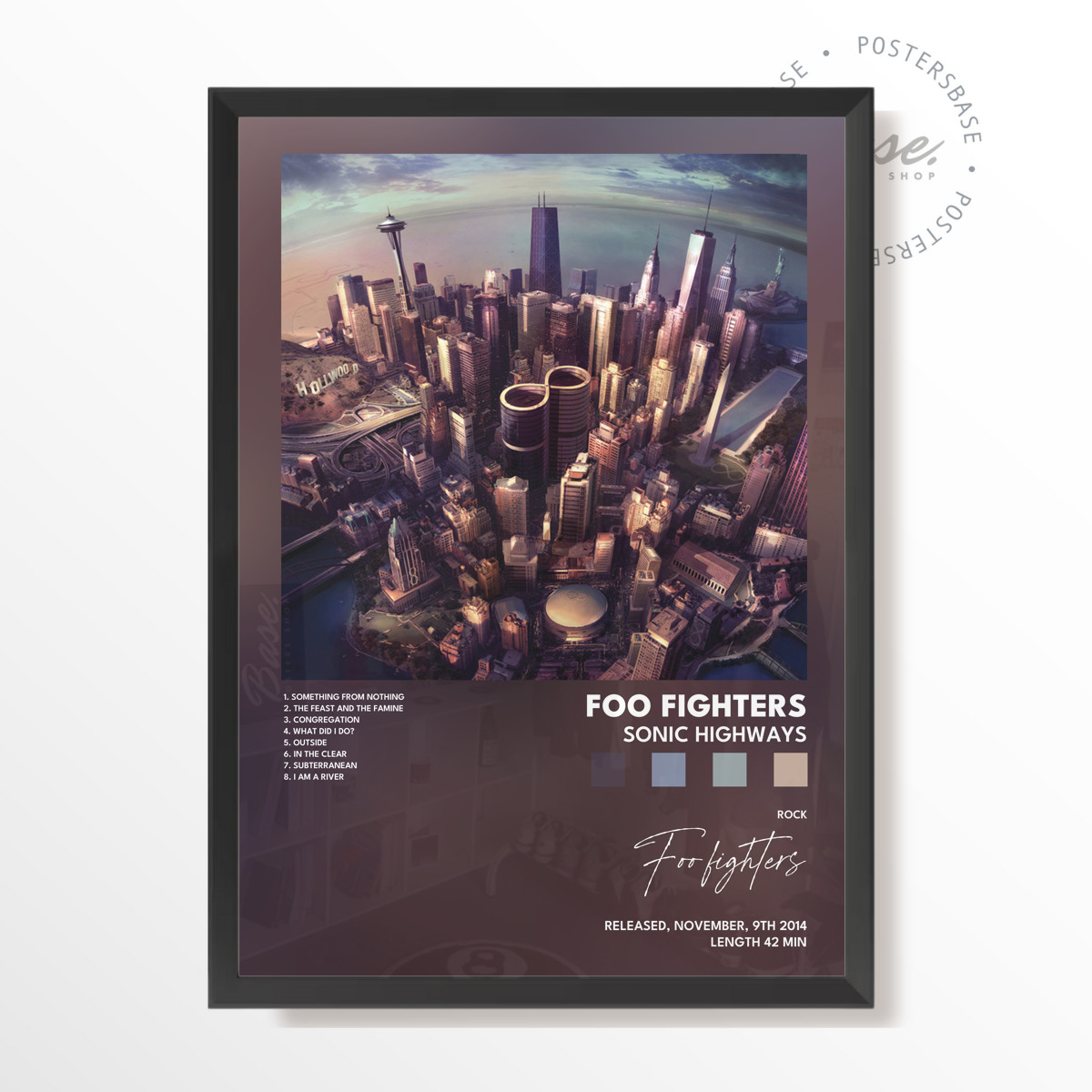 foo fighters Sonic Highways poster