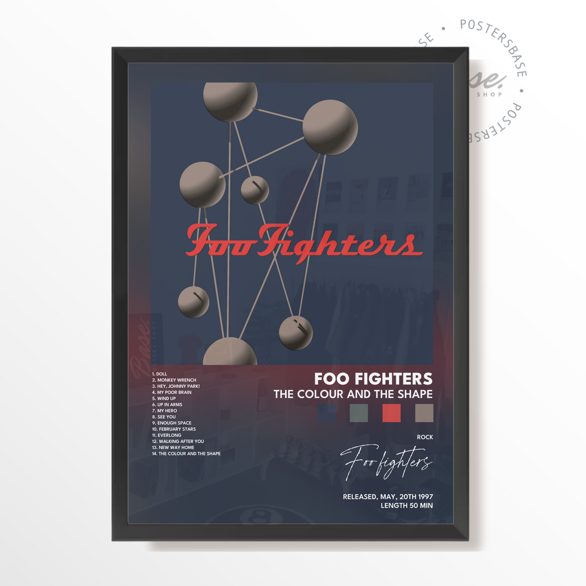 foo fighters The Colour And The Shape poster