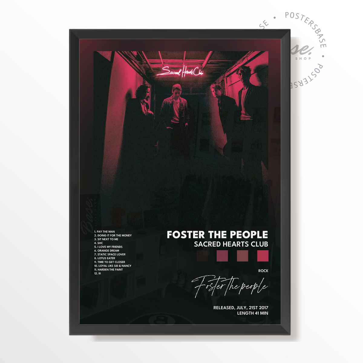 foster the people Sacred Hearts Club poster