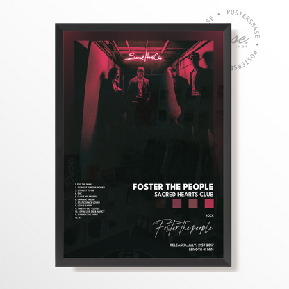 foster the people Sacred Hearts Club poster