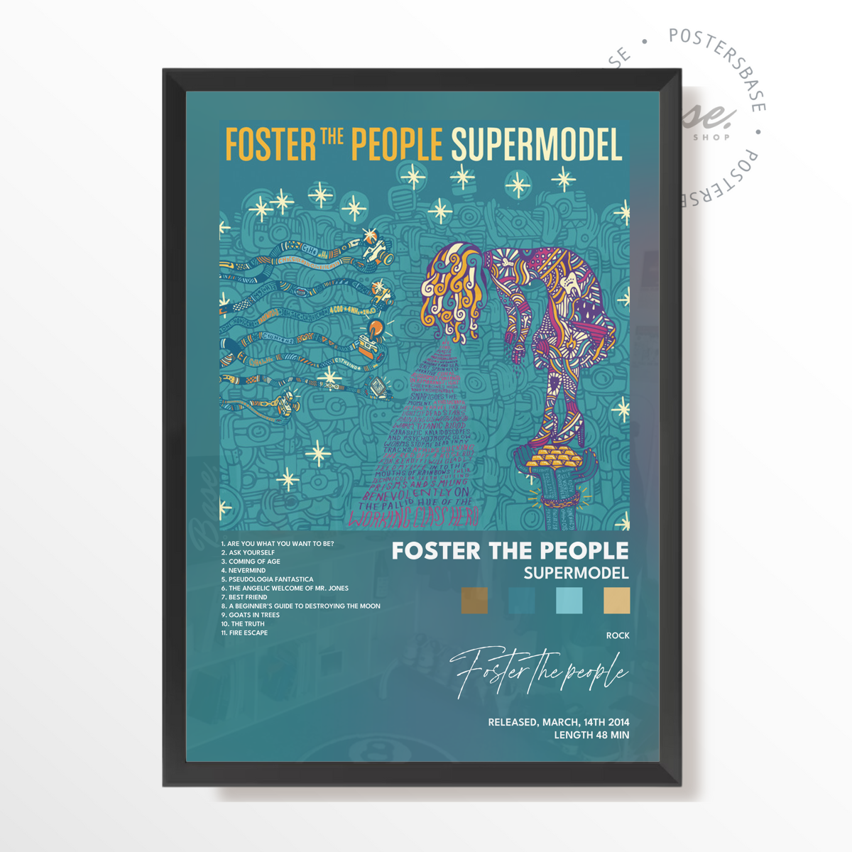 foster the people Supermodel poster