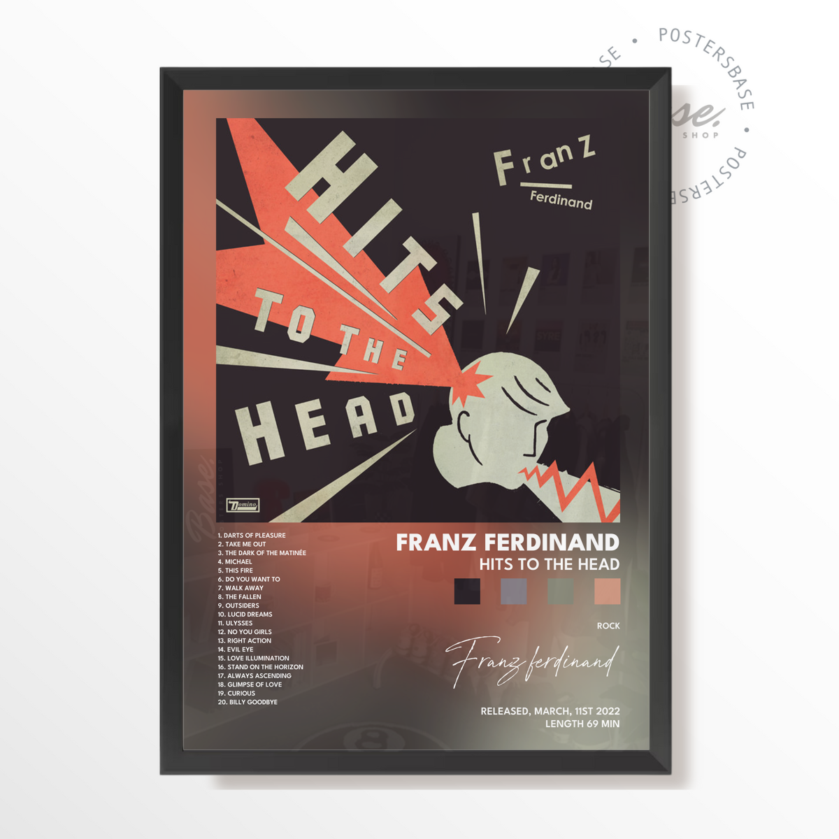 franz ferdinand Hits To The Head poster