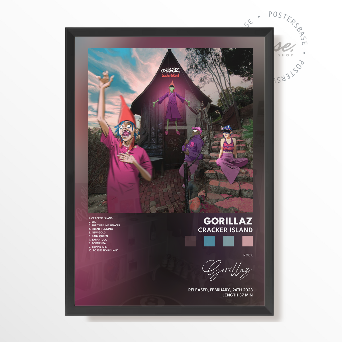 gorillaz Cracker Island poster