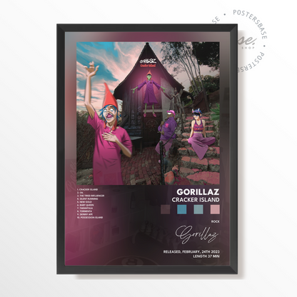 gorillaz Cracker Island poster