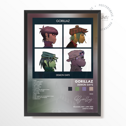 gorillaz Demon Days poster