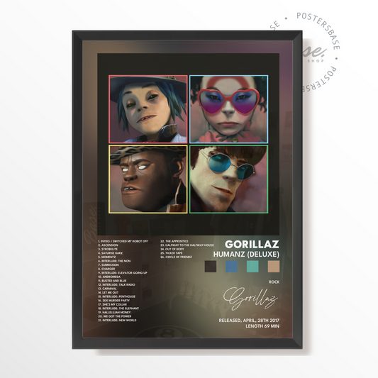 gorillaz Humanz Deluxe poster