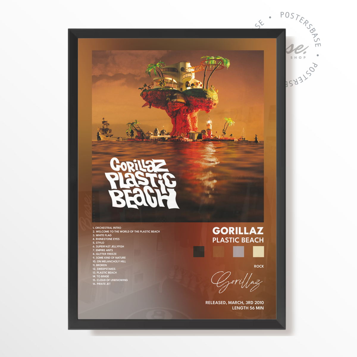 gorillaz Plastic Beach poster