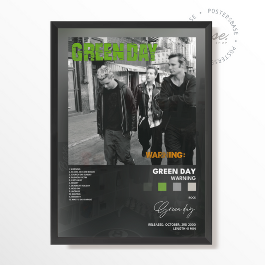 green day Warning poster