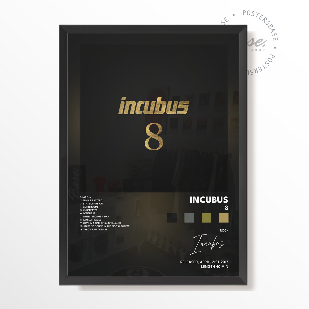 incubus 8 poster