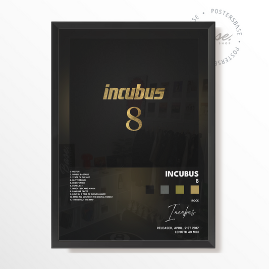 incubus 8 poster