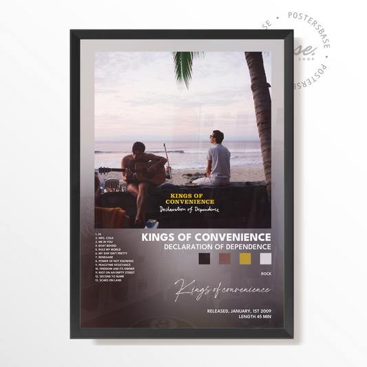 kings of convenience Declaration Of Dependence poster