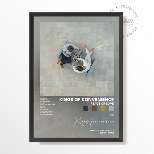 kings of convenience Peace Or Love poster