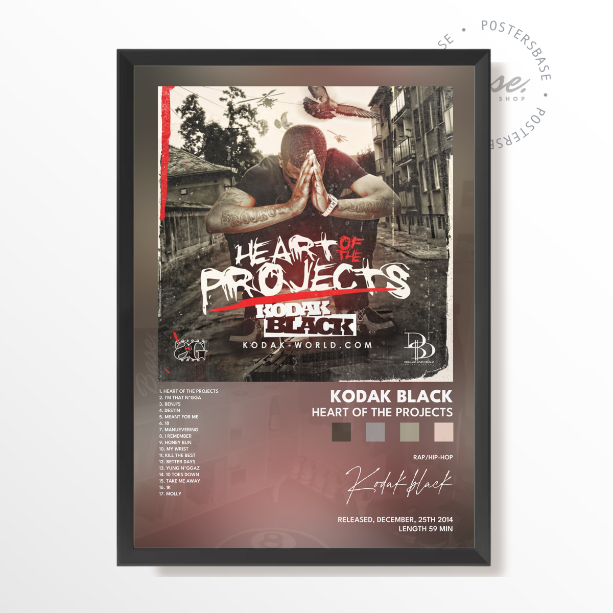 kodak black Heart of the Projects poster