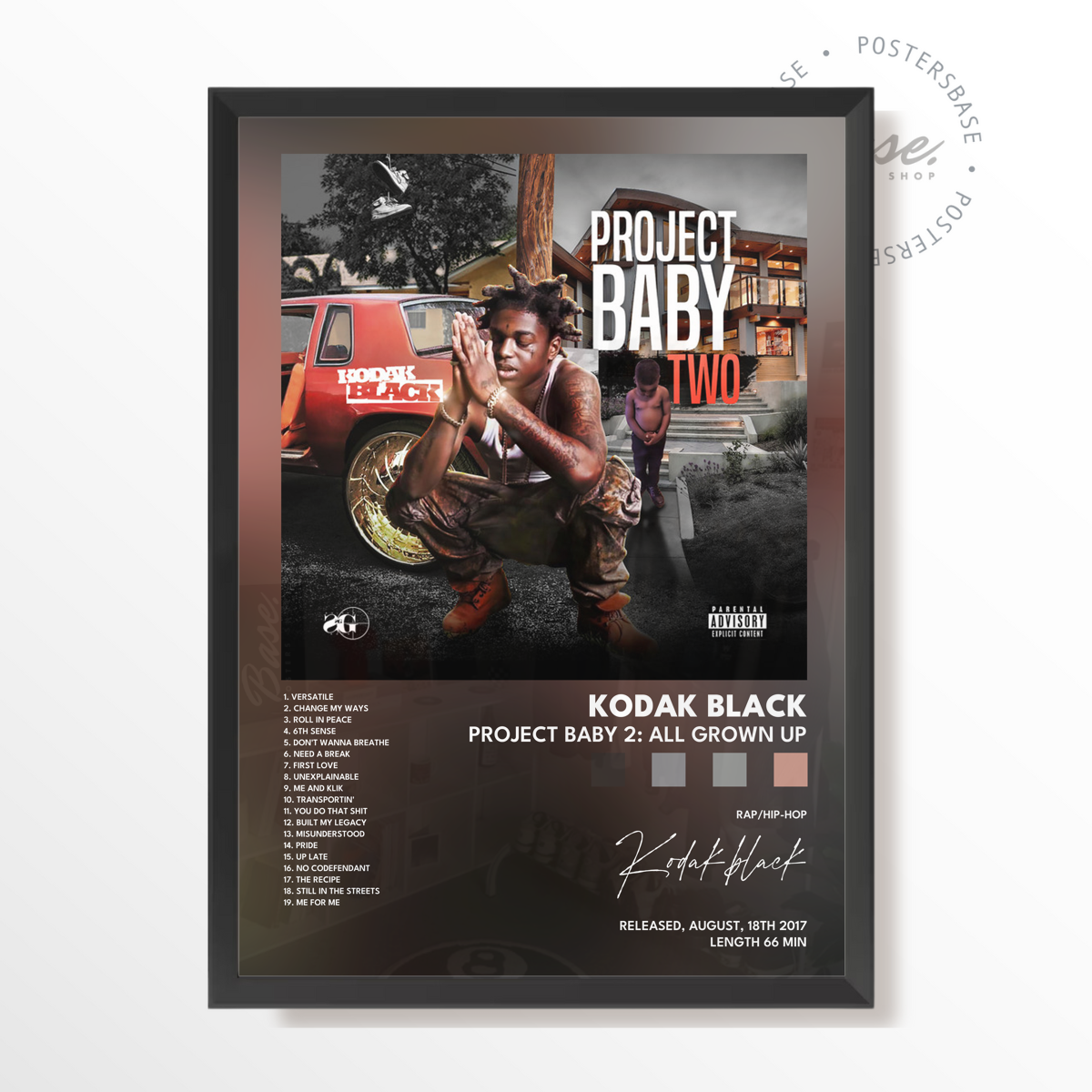 kodak black Project Baby 2 All Grown Up poster