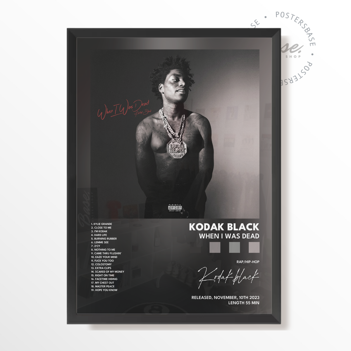 kodak black When I Was Dead poster