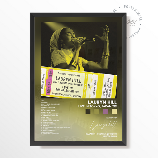 lauryn hill Live in Tokyo Japan 99 poster