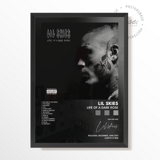 lil skies Life of a Dark Rose poster