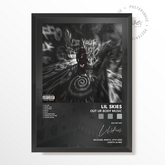 lil skies Out Ur Body Music poster