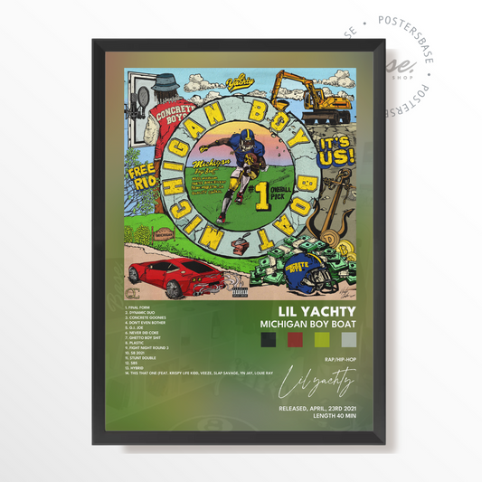 lil yachty Michigan Boy Boat poster