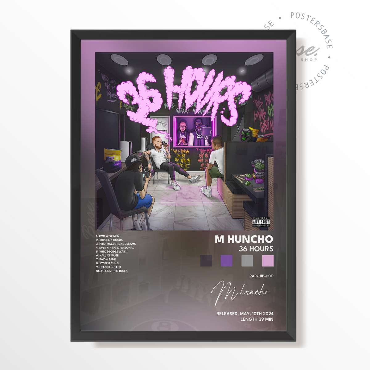 m huncho 36 Hours poster