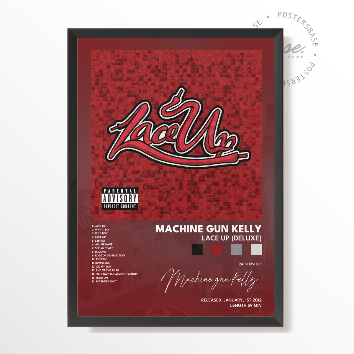 machine gun kelly Lace Up Deluxe poster