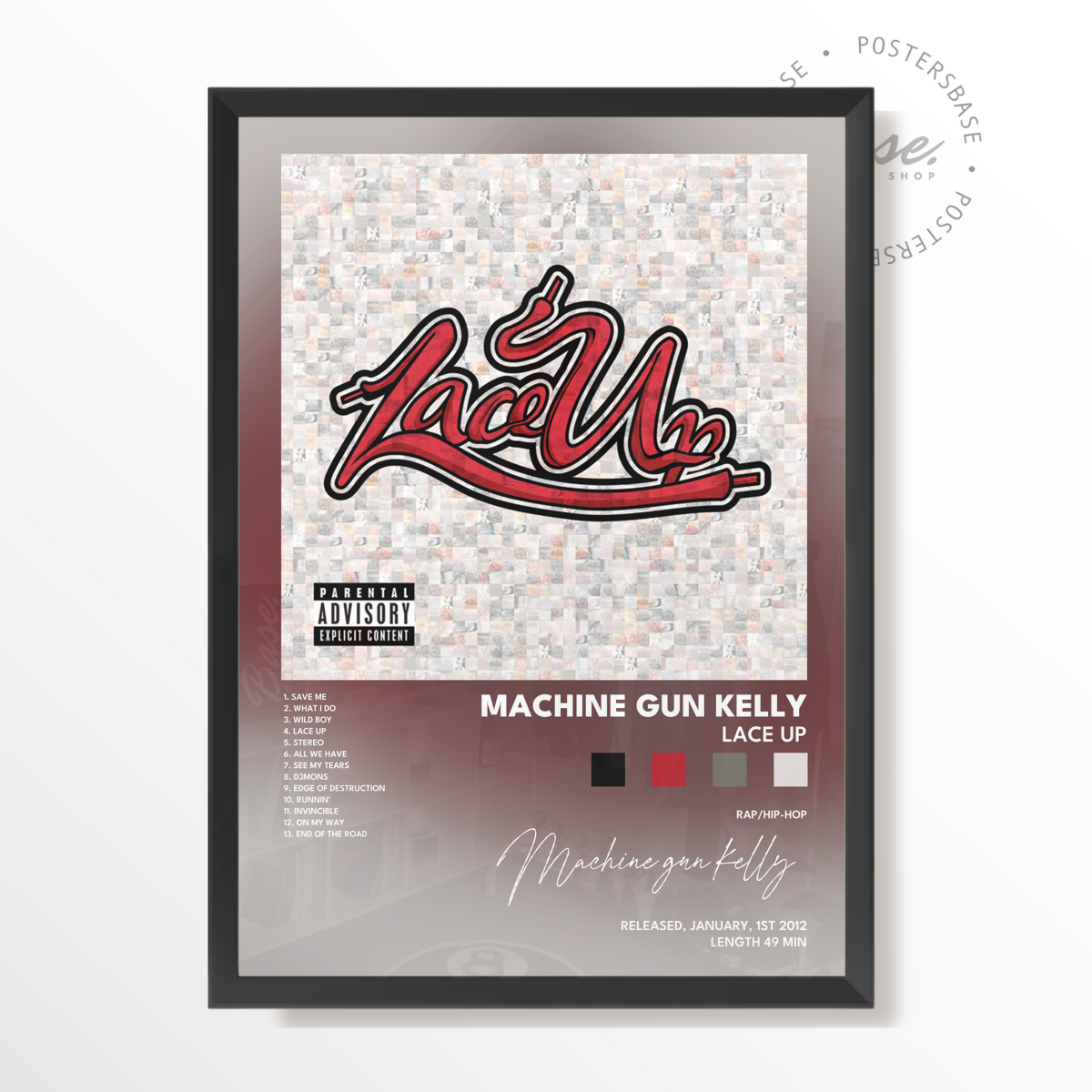 machine gun kelly Lace Up poster