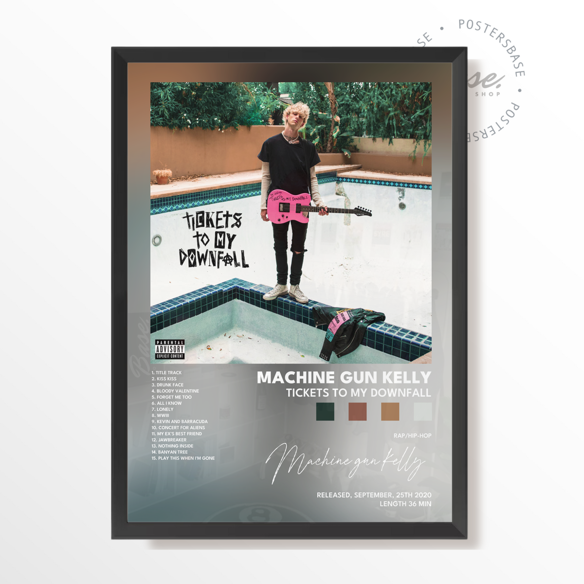 machine gun kelly Tickets To My Downfall poster