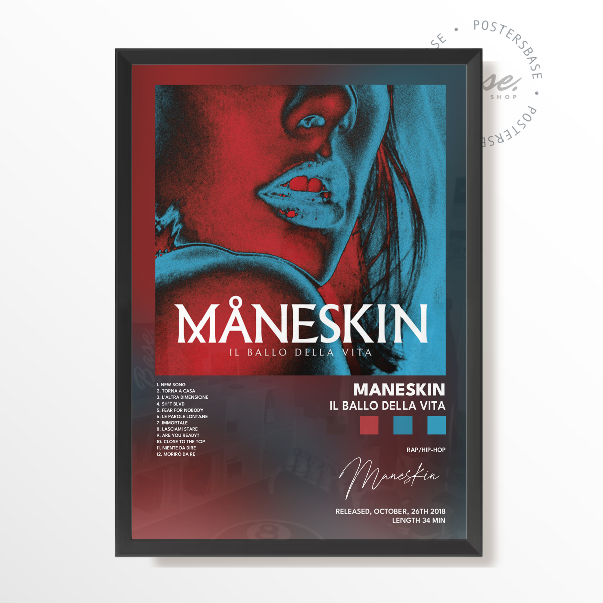 maneskin Il ballo della vita poster