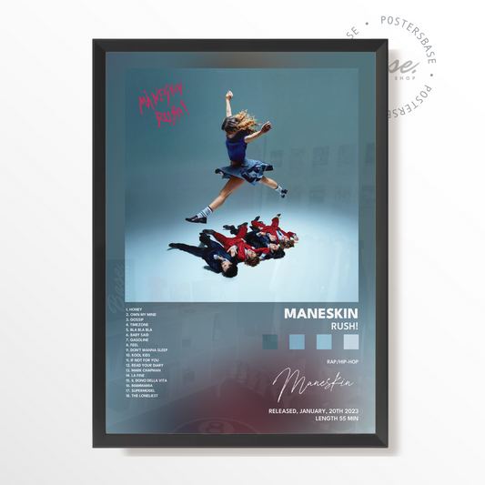 maneskin RUSH poster