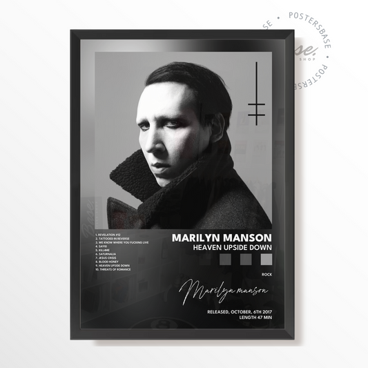 marilyn manson Heaven Upside Down poster